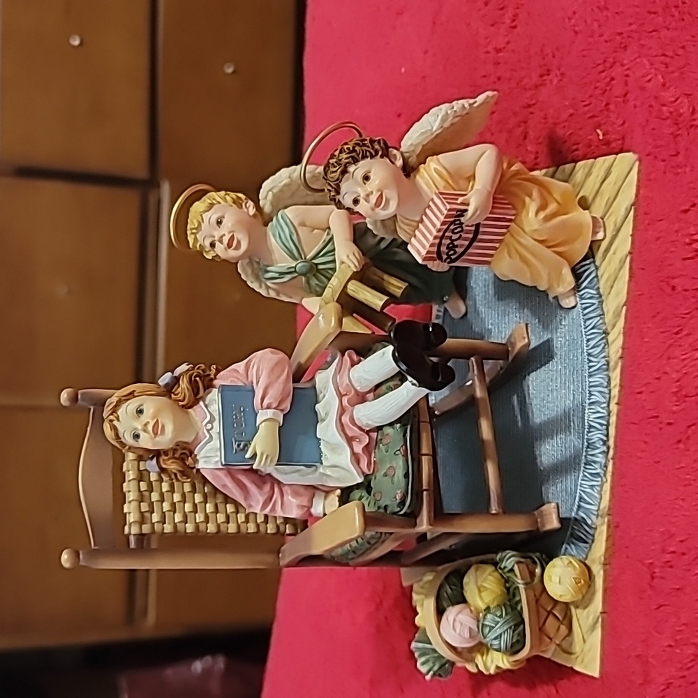 Prayers and Promises Angel Figurine Called "Nobody Tells A Story Like Grandma'